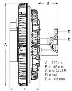 Lk009 Mufta Ventilyatora Bmw E46 E39 E38 E65 2 0d 4 0d M57 M47 M67 98 Kupit V Avto1 Avtozapchasti