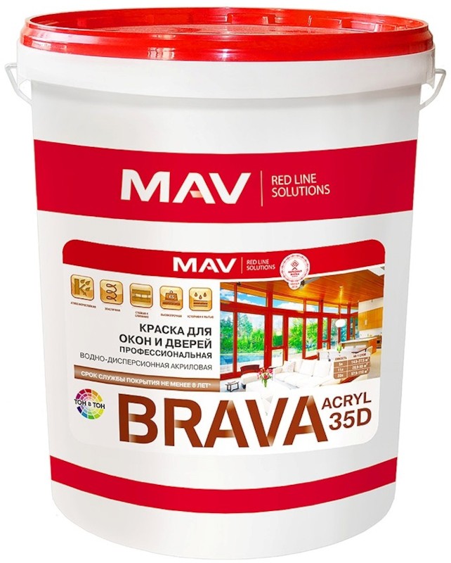 Ооо мав. Краска MAV Brava ВД-АК-1035д. Краска Brava Acryl 35d. MAV Brava лак мебельный Acryl 41. Грунтовка Brava Acryl 04 под акриловые краски.