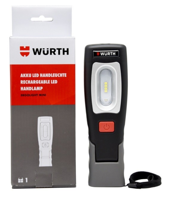 Фонарь аккумуляторный светодиодный, SLIM (без ЗУ) WÜRTH 0827940383