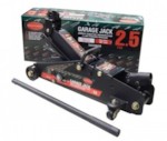 ROCK FORCE TH22501CB Домкрат подкатной гидравлический 2.5т с фиксацией (h min 140мм, h max 387мм)