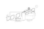 TOPRAN 400 472 == 1248200708 MB W124 мотор стеклоочист