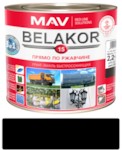 MAV BELAKOR 15 Грунт-эмаль по ржавчине 3 в 1 RAL 9004 (чёрный) матовый 2,4л (2,0 кг)