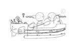 TOPRAN 104 175 == 813837206С AUDI 80 -86 F RH ручка двери