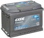 EXIDE Premium EA612 61Ah 600A (R+) (242x175x175)