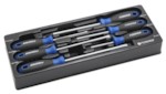 Forsage 2068 Набор отверток магнит. ''Profi''S2, 6пр.(PH:1x75, 2x100, 3x150мм, SL 5.5х100, 6.5х150, 8х175мм)