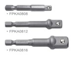 TOPTUL Набор переходников 1/4" под шуруповерт 3ед. (1/4", 3/8", 1/2") (GAAR0301)