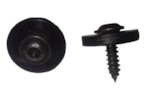 WRT 93054M Саморез 4x12mm цвет черный c шайбой D=18mm