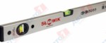 SLOWIK Уровень 2000 мм 2 глаз. брусковый, серебро PN03 (быт.) (600 гр/м 0.50 мм/м)