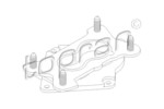 TOPRAN 100 961 == 050129761D AUDI 80 1.8 фланец карбюратора