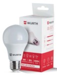 WURTH 59776027073 Лампа светодиодная цоколь:E27, форма: А60, 7W, 220/240v, 15000 часов работы, 6500K