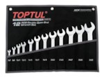 TOPTUL Набор ключей рожк. 6-32мм 12шт (черное полотно) (GPAJ1202)