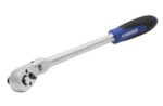 Forsage 802318 3/8" Трещотка шарнирная с резиновой ручкой (72 зуба)