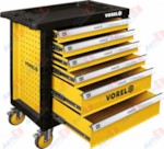 VOREL 58539 Тележка для инструментов 6 выдв. ящиков ДхШхВ: 770 х 458 х 901 мм, центр. замок