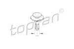 TOPRAN 111 492 == 701853585 VW Transporter 91-07 клипса крепления зеркала (Крат.уп.= 5)