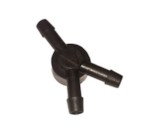 WRT 92778Y Фитинг соеденитель шлангов Y-образный D=4.6-4.6-4.6mm пластик