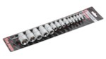 Forsage 4158 1/4"&3/8"&1/2" Набор головок Е-профиль 15пр