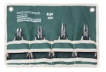 ROCK FORCE RF-5045A Набор шарнирно-губцевого инструмента мини 4пр. 5"-125мм(бокорезы, плоскогубцы, утконосы прямые/изогнутые), на полотне