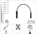 NGK RC-CR1302 (44229) CHRYSLER Voyager IV 3.3i 00- к-т проводов