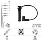 NGK RC-FD1207 (6984) FORD Mondeo III 1.8-2.0i 00- к-т проводов