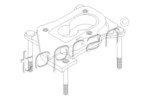 TOPRAN 101 003 == 052129765E VW Polo 1.3 -94 фланец карб