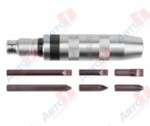 YATO YT-2801 Отвертка цельномет. ударная + 6 бит: 35 мм - SL8, SL10, PH2, PH3, 80 мм - SL8, PH2, в метал