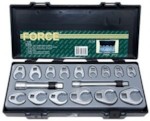 Force 5172 Набор ключей разрезных съемных с удлинителями 3/8"(150мм) и 1/2"(125мм) 17пр. (3/8": 10-19, 21, 22мм