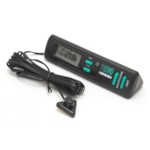 KING BT-7 (black) Термометр BT-7 (black) внутр/наружн+часы (с подсветкой) (12655)