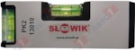 SLOWIK Уровень 140 мм 2 глаз. карманный, серебро PK2 (быт.) (580 гр/м 0.50 мм/м)