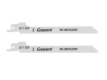 GEPARD Пилка для сабельной пилы по металлу S 711EF (2шт.) (GP0614-23) (пилки для лезвийной пилы, полотно пильное, криволинейное пиление, чистовой рез)