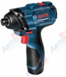 BOSCH Аккум. ударный гайковерт GDR 120-LI в кор. (12.0 В, 0.0 А/ч БЕЗ АККУМУЛЯТОРА, посадочн. квадрат внутр. шестигр. 1/4" ", 100 Нм, вес 1.1 кг)