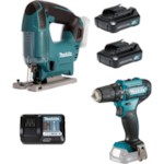 MAKITA Аккум. дрель-шуруповерт DF 333 DWYE в кор. + Аккум. лобзик JV 101 D