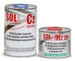SOLL Лак акриловый C2 HS 2K в комплекте с отв. H2 2:1 1л+0.5л