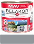 MAV BELAKOR 15 Грунт-эмаль по ржавчине 3 в 1 RAL 7001 (светло-серый) матовый 2,4л (2,2кг)