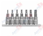 YATO YT-0461 Набор головок-бит 5-лучевых, 1/4 inch, 7 пр: TS10, TS15, TS20, TS25, TS27, TS30, TS40