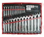YATO YT-0365 Набор ключей комбинированных 25 пр: 6-28, 30, 32 мм, на полотне