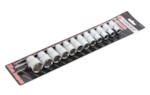 Forsage 4121-5 1/2" Набор головок 12пр. 6гр.(10-19,22,24мм), на планке