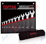 TOPTUL Набор ключей рожк. 6-32 мм 10 шт в сумке (цвет: чёрный) (GPCJ1001)