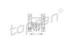 TOPRAN 111 490 == 3B0853576 VW Passat 97-05 кронштейн молдинга (Крат.уп.= 2)