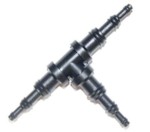 WRT 92656Y Фитинг соединения шлангов T-образный D=10max-10max-10max Универс. пластик