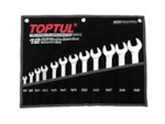 TOPTUL Набор ключей рожк. 6-22мм 8шт (черное полотно) (GPAJ0802)