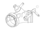 TOPRAN 113 416 == 058133356D AUDI A6 1.8 95-05 Патрубок впускн