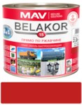 MAV BELAKOR 15 Грунт-эмаль по ржавчине 3 в 1 RAL 3000 (красный) матовый 2,4л (2кг)
