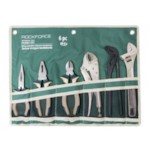 ROCK FORCE RF-50614A Набор шарнирно-губцевого инструмента 6пр.(бокорезы, плоскогубцы, утконосы, зажим гейферный, пассатижи переставные, ключ разводной), на полотне